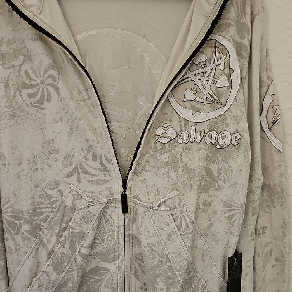 Salvage Gray Graphic Hoodie - Picture 2 of 16